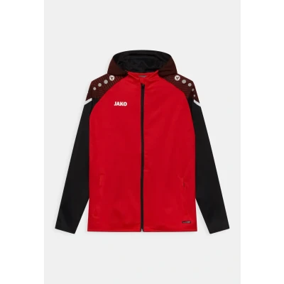 Abbildung von JAKO Performance Unisex Fleecejacke für Kinder, Größe: 164, Rot/schwarz