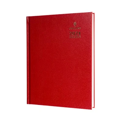 Abbildung von Collins Standard Schreibtisch 2024 Terminkalender Quarto Wochenansicht Business Diary (Termine) Planer und Organizer Januar bis Dezember Terminplaner Wochenplaner Rot A36.15 24