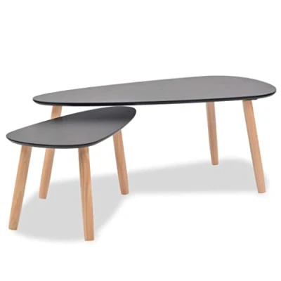 Abbildung von vidaXL Kiefernholz Massiv 2X Beistelltisch Kaffeetisch Couchtisch Wohnzimmer