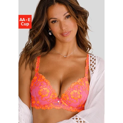 Abbildung von LASCANA Push up BH Wanda mit Bügel, schöner Stickereispitze, Dessous