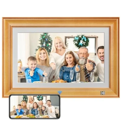 Abbildung von KODAK Digitaler Bilderrahmen 14.1 Zoll WLAN Elektronischer Full HD IPS Touchscreen Smart Fotorahmen Cloud mit App, 32GB Speicher, Automatische Drehung, Teilen von Bildern, Musik, Videos