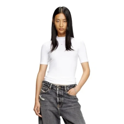 Abbildung von Diesel Mokky Microdiv Tshirt basic, Damen, Größe: XS, White