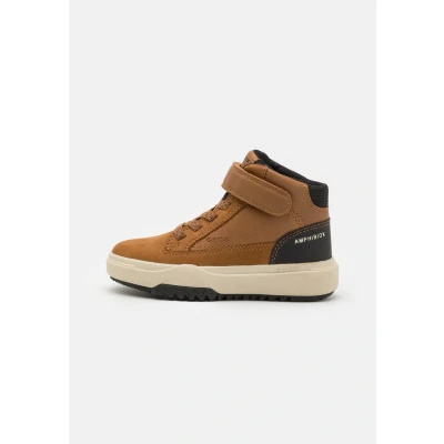 Abbildung von Geox Bunshee BOY ABX Schnürstiefelette für Kinder, Größe: 30, Tobacco/black Schuhe