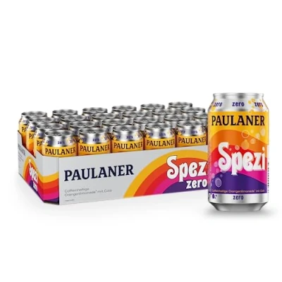 Abbildung von Paulaner Spezi Zero Erfrischungsgetränk mit Cola &amp; Orange ohne ZuckerEINWEG (24x0,33l)