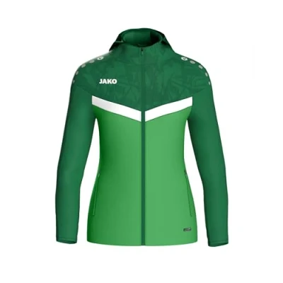 Abbildung von JAKO ICONIC Kapuzenjacke Zipper Hoodie Kinder Unisex, Bequeme Sweatjacke mit Keep Dry Funktion aus 100% recyceltem Polyester