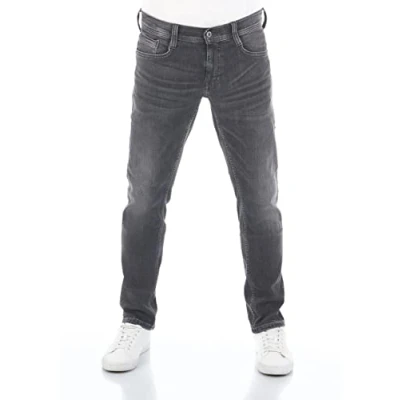 Abbildung von Mustang Oregon Jeans Tapered Fit, Herren, Größe: 34x32, Used black denim