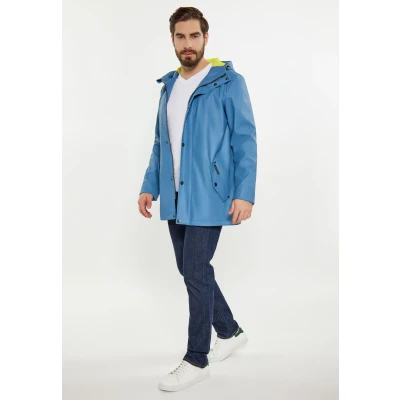 Abbildung von SCHMUDDELWEDDA Herren Regenjacke S / Stahlblau 100% Polyester