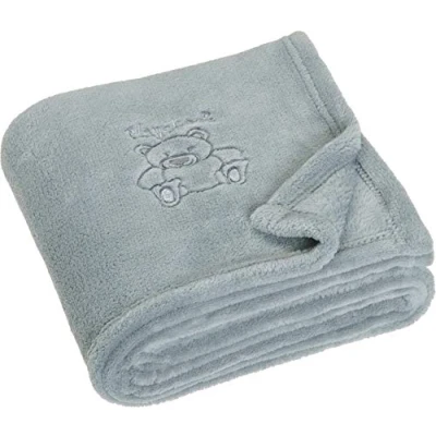 Abbildung von Playshoes Unisex Baby Fleece Decke Bär 301700, 33 Grau, 100 x 150 cm/39.4 Inch 59