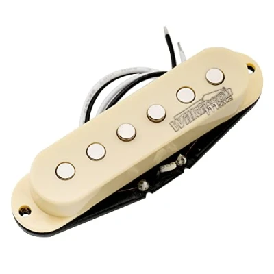 Abbildung von Wilkinson Vintage 60&#039;s Staggered Keramik Single Coil Hals Tonabnehmer Pickup für Strat Style E Gitarre, Elfenbein