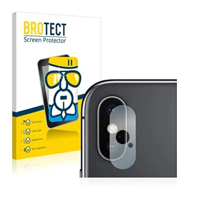 Abbildung von BROTECT Schutzglas für Apple iPhone Xs Max (NUR Kameraschutz) Schutzfolie Panzer Folie Glas [Extrem Kratzfest 9H, Anti Fingerprint,