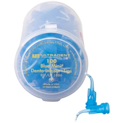Abbildung von Blue Mini Dento Infusor Tip 100er Pack 100 Tips