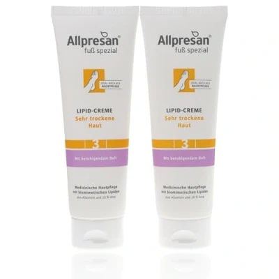 Abbildung von Allpresan Fuß spezial Nr. 3 Lipid Creme mit Duft Fußpflege für sehr trockene Haut, Fußcreme zur täglichen trockener Füße 125 ml (2)