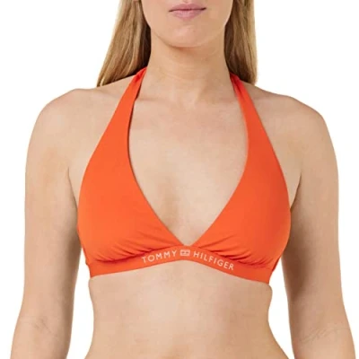 Abbildung von Tommy Hilfiger Damen Bikinitop Triangle Herausnehmbare Polster, Orange (Deep Orange), XS