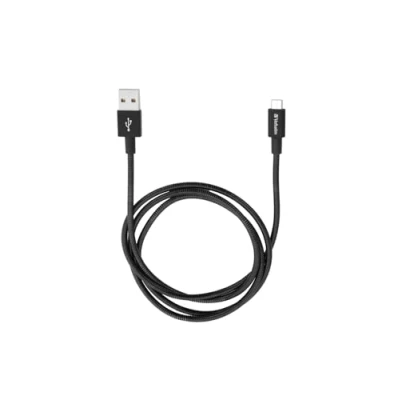 Abbildung von Verbatim Lightning USB Ladekabel schwarz; robustes Handyladekabel mit Knickschutz; 100 cm Kabel; Ladegerät