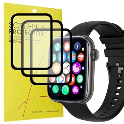 Abbildung von Blueshaweu Onetuo Schutzfolie Kompatibel für AMZSA Smartwatch 1.8&quot;, HD klar Flexible TPU Displayschutzfolie P45 1.8&quot; (3 Pack)