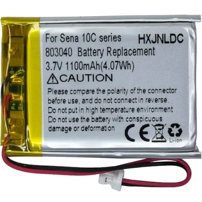 Abbildung von 803040 3,7 V 1100 mAh Lithium Ionen Akku Ersatz für Sena 10C und Pro Motorrad Bluetooth Kamera Headset