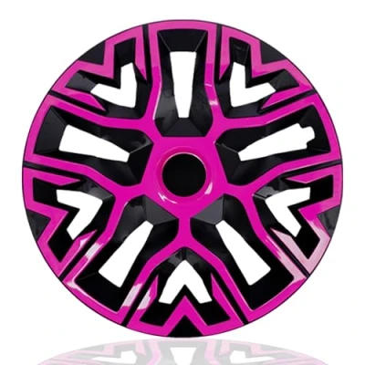 Abbildung von NRM The Best Bicolor Pink/Black Radkappen 16 Zoll für Stahlfelgen 16“ Radzierblenden 4er Set Pink/Schwarz