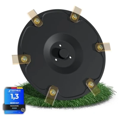 Abbildung von 6er Messerscheibe kompatibel mit Segway Navimow H Serie H500E, H800E, H1500E, H3000E VF Mähroboter Premium Mähteller aus glasfaserverstärktem Kunststoff für 6 Klingen (für ohne )