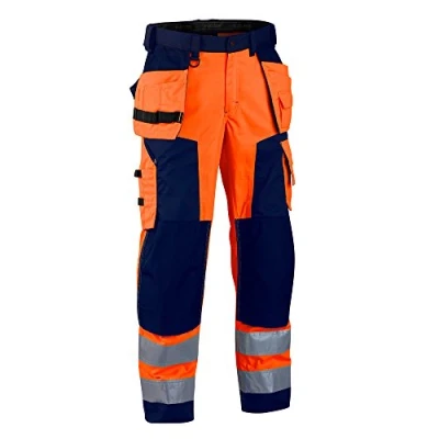 Abbildung von Blåkläder Workwear Winter SoftshellBundhose Highvis 1567, 50, orange / marine, 1 Stück, 67 15672517 5389 C50