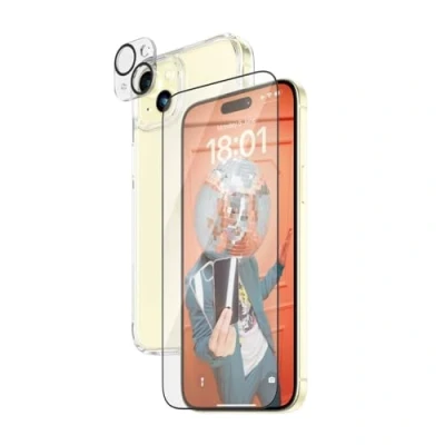 Abbildung von PanzerGlass Apple iPhone 15 Plus 6,7 Ultra Wide Fit Bundle + Picture Perfect Hardcase with D30