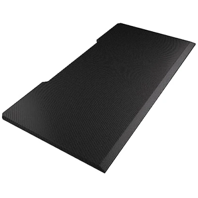 Abbildung von Ultimate Setup Tischplatte 160x80, Schreibtischplatte Gaming Tisch Bürotisch Massive MDF Platte (Schwarz, Carbon 160x80x2,5 cm)