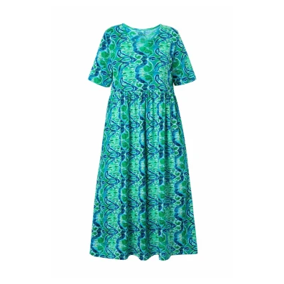 Abbildung von Ulla Popken Freizeitkleid, Damen, Größe: 50/52, Cloverleaf