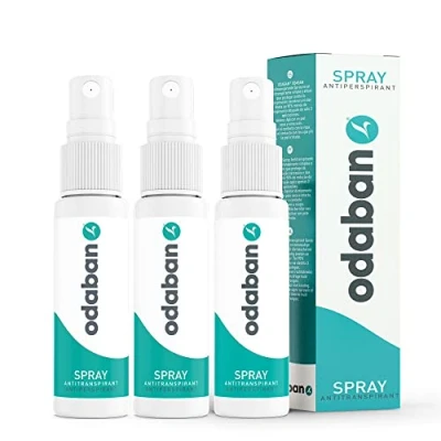 Abbildung von ODABAN Deo Pumpspray Antitranspirant Spray gg. starkes Schwitzen +Langzeitschutz, 3 tlg., Langzeitschutz gegen Parfümfrei keine Deoflecken