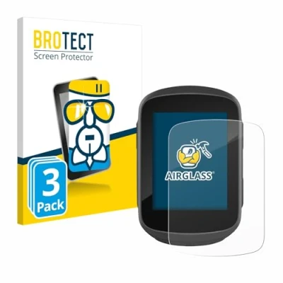 Abbildung von BROTECT Schutzglas für Garmin Edge 130 Plus (3 Stück) Schutzfolie Panzer Folie Glas [Extrem Kratzfest 9H, Anti Fingerprint, Ultra Transparent]