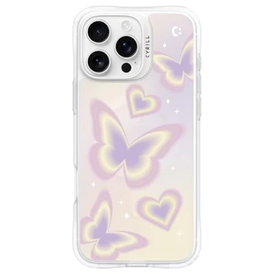 Abbildung von CYRILL von Spigen UltraSheer Mag Muster Hülle Kompatibel mit iPhone 16 Pro Max (2024) Purple Butterflies