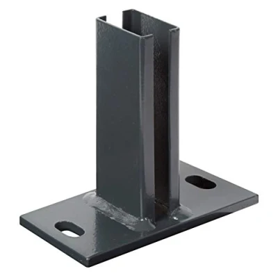 Abbildung von Alberts Pfostenträger, für Zaunpfosten 60x40 mm Doppelstabmatten, Platte 150x80