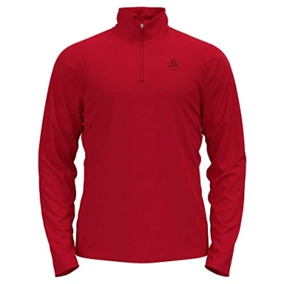 Abbildung von Odlo Herren Langarm Shirt mit halben Reißverschluss BERRA, chinese red, XXL