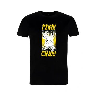 Abbildung von Henry Tiger POKÉMON Electrifying Tshirt print, Herren, Größe: XXL, Black