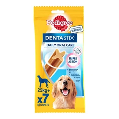 Abbildung von Pedigree Dentastix Daily Oral Care — Große Hunde Kausticks für eine gute Mundhygiene 10 Packungen mit 7 Stäbchen