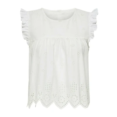 Abbildung von ONLY Top, Damen, Größe: 42, Cloud dancer