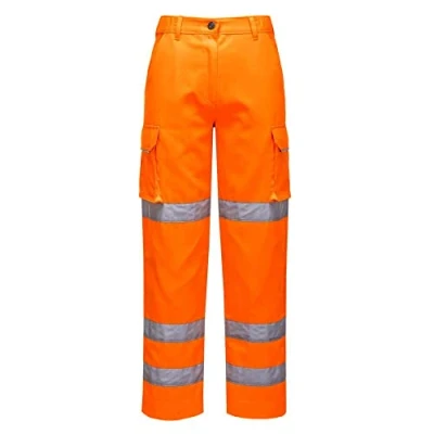 Abbildung von Portwest Warnschutz Damen Bundhose, Größe: S, Farbe: Orange, LW71ORRS