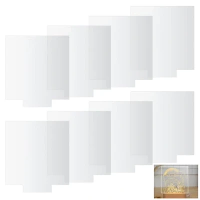 Abbildung von 8 Stück Transparente Acrylplatte Quadrate, 15cm Klare Acrylglas 2mm Platte,Plexiglas Platten,Kunststoff Acryl Blätter für LED Lichtbasis, Schilder,Gemälde, DIY Display Projekte