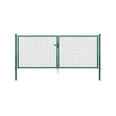 Abbildung von Alberts Zaundoppeltür &quot;Maschendraht&quot;, 299 cm Breite, in versch. Höhen