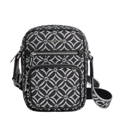 Abbildung von Michael Kors Jet Set Medium Pocket Crossbody Bag, Schwarz/Silber, One size