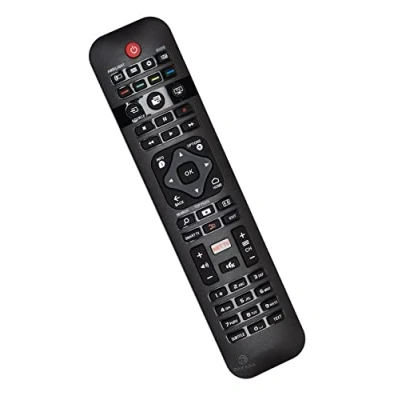 Abbildung von Dakana Universal Philips TV Fernbedienung kompatibel mit mehr als 300 Fernsehern/Smart inkl. Ambilight und Netflix Taste vorkonfiguriert sofort einsatzbereit