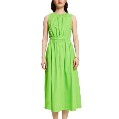 Abbildung von Esprit Gatherd MIDI Freizeitkleid, Damen, Größe: 40, Citrus green