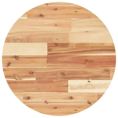 Abbildung von vidaXL Runde Tischplatte/Akazienholz Tischplatte Esszimmer/Bistro/Beistelltisch/Bar/Couchtischplatte 50 cm Durchmesser natürliches Öl Finish