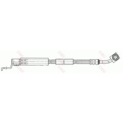 Abbildung von TRW PHD441 Bremsschläuche 458 3/8 24 UNF JEEP: WRANGLER 2, Cherokee II