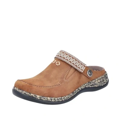 Abbildung von Rieker Pantolette flach, Damen, Größe: 41, Reh Schuhe