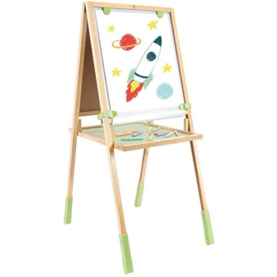 Abbildung von Hape Standtafel Multifunktions Staffelei, aus Bambus