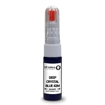 Abbildung von SD COLORS Deep Crystal Blue 42M Reparaturset, kompatibel mit Mazda New Ausbesserungsstift, 20 ML, Kratzer Chip Pinsel, Farbcode 42 m tief, Kristallblau