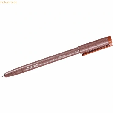 Abbildung von COPIC Multiliner 0,1 mm, Sepia, Fineliner mit einer feinen Spitze und wasserbeständiger Pigmenttinte