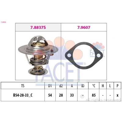 Abbildung von Thermostat, Kühlmittel FACET 7.8838