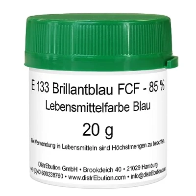 Abbildung von Lebensmittelfarbe Blau hochkonzentriert Pulver 20 g wasserlöslich E133
