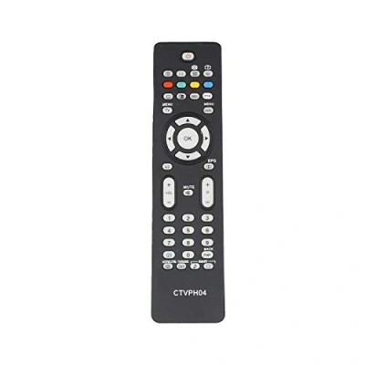 Abbildung von Common TV CTVPH04 Universal Fernbedienung für Philips Fernseher, Schwarz