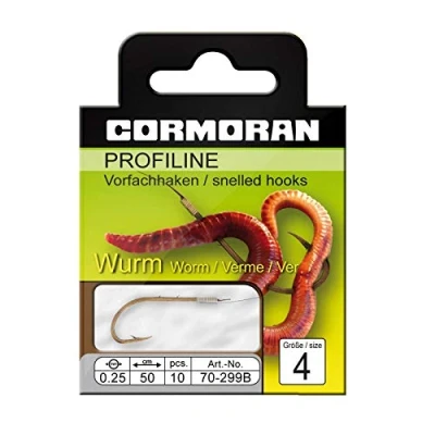 Abbildung von Daiwa Cormoran Wurmhaken, Profiline Wurmhaken gebunden Gr.10